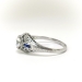 Art Deco .78 ct. tw. Diamond and Sapphire Engagement Ring Platinum and 10K