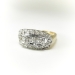 Vintage Retro .31ctw. Diamond Anniversary Ring 14K Two Tone