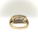 Vintage Retro .31ctw. Diamond Anniversary Ring 14K Two Tone