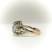 Art Deco .33ct. Diamond Filigree Engagement Ring 14K Two Tone