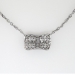 Romantic Art Deco PavÃ© Diamond Pendant Necklace 14k