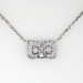 Romantic Art Deco PavÃ© Diamond Pendant Necklace 14k