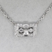 Romantic Art Deco PavÃ© Diamond Pendant Necklace 14k