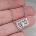 Romantic Art Deco PavÃ© Diamond Pendant Necklace 14k