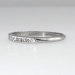 Delicate Thin 1930's Diamond Wedding Band Platinum