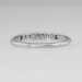 Delicate Thin 1930's Diamond Wedding Band Platinum