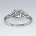 Lovely 1.30ctw Oval & Trillion Three Stone Diamond Engagement Ring Platinum