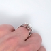 Lovely 1.30ctw Oval & Trillion Three Stone Diamond Engagement Ring Platinum