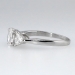 Lovely 1.30ctw Oval & Trillion Three Stone Diamond Engagement Ring Platinum