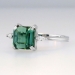 Rare 1970's H. Stern Green Tourmaline Diamond Ring 18k