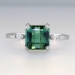 Rare 1970's H. Stern Green Tourmaline Diamond Ring 18k