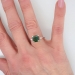 Rare 1970's H. Stern Green Tourmaline Diamond Ring 18k