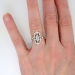 Art Deco Platinum Old Diamond Navette Ring