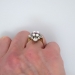 Exquisite Edwardian Sapphire, Pearl & Old Mine Cut Diamond Cocktail Ring 14k