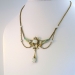 Art Nouveau Enamel, Pearl, Diamond & Opal Festoon Necklace 14k