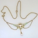 Art Nouveau Enamel, Pearl, Diamond & Opal Festoon Necklace 14k