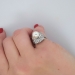 Beautiful Edwardian Pearl & Old Mine Cut Diamond Ring Platinum