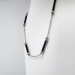 Vintage 16' inch Black Onyx & Diamond Necklace Chain 14k