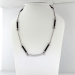 Vintage 16' inch Black Onyx & Diamond Necklace Chain 14k