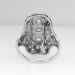 Authentic 1930's Sparkling .95ctw Diamond Filigree Navette Ring Platinum