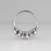 Gorgeous 2.43ctw Estate Three Stone Oval & Diamond Halo Ring 14k