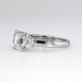 Gorgeous 2.03ct t.w. Emerald Cut Three Stone Diamond Engagement Ring Platinum