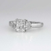 Gorgeous 2.03ct t.w. Emerald Cut Three Stone Diamond Engagement Ring Platinum