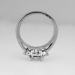 Gorgeous 2.03ct t.w. Emerald Cut Three Stone Diamond Engagement Ring Platinum