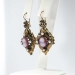 Antique Cameo Earrings Victorian Circa 1890's Carnelian Cameo Pearl Drop Chandelier Earrings 14k Gold