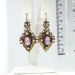 Antique Cameo Earrings Victorian Circa 1890's Carnelian Cameo Pearl Drop Chandelier Earrings 14k Gold