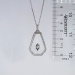 Rare Art Deco Carved Crystal & Diamond Pendant 14k