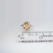 Pretty Estate Peach Topaz & Diamond Halo Ring 14k