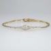 Perfect .31ct t.w. Sparkling Edwardian Diamond Bracelet 6.5' inches Plat/14k