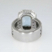 Gorgeous Estate 6.55ct Emerald Cut Aquamarine & Diamond Ring