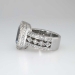 Gorgeous Estate 6.55ct Emerald Cut Aquamarine & Diamond Ring