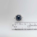 Rare 1920's 2.92ct t.w. Sapphire & Diamond Double Halo Ring Platinum