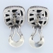 Stunning Estate PavÃ© Diamond David Yurman Sterling Silver Earrings