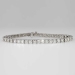 Vintage Estate 8ct Diamond Tennis Line Bracelet 14k White Gold