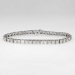 Vintage Estate 8ct Diamond Tennis Line Bracelet 14k White Gold