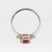 Timeless 2.26ct t.w. Cushion Pink Sapphire & Diamond Three Stone Ring 14k