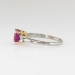 Timeless 2.26ct t.w. Cushion Pink Sapphire & Diamond Three Stone Ring 14k