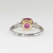 Timeless 2.26ct t.w. Cushion Pink Sapphire & Diamond Three Stone Ring 14k