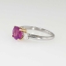 Timeless 2.26ct t.w. Cushion Pink Sapphire & Diamond Three Stone Ring 14k