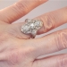 Gorgeous 1.25ctw Art Deco Navette Diamond Platinum Ring